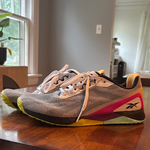 Reebok Nano.x1 Black, Pink, and Green Training Shoes - Picture 1 of 3